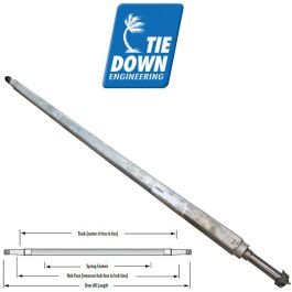 77-Inch Galvanized Trailer Axle (2,000 lb.) by TIEDOWN #G-201275 77-Inch Galvanized Trailer Axle (2,000 lb.) by TIEDOWN #G-201275