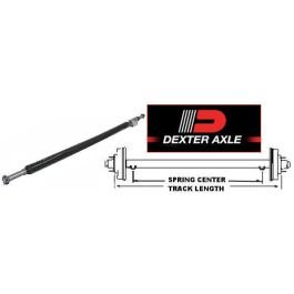 DEXTER 74" Straight Trailer Axle with Round Tube (2,000 lb.) #4766631 DEXTER 74" Straight Trailer Axle with Round Tube (2,000 lb.) #4766631