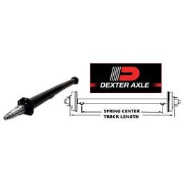 DEXTER 96-Inch Straight Round Tube Trailer Axle (7,000 lb.) #4766718 DEXTER 96-Inch Straight Round Tube Trailer Axle (7,000 lb.) #4766718