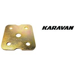 KARAVAN 5-Hole Tie Plate for 1-1/2" Square Axle Tube #100-00581-ZN-E KARAVAN 5-Hole Tie Plate for 1-1/2" Square Axle Tube #100-00581-ZN-E