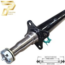 PARAISO 62" Round Straight Trailer Axle (3,500 lb.) #BM02 PARAISO 62" Round Straight Trailer Axle (3,500 lb.) #BM02