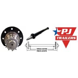 PJ TRAILER 74-Inch Round Tube Straight Trailer Axle (10,000 lb.) #9283184 PJ TRAILER 74-Inch Round Tube Straight Trailer Axle (10,000 lb.) #9283184