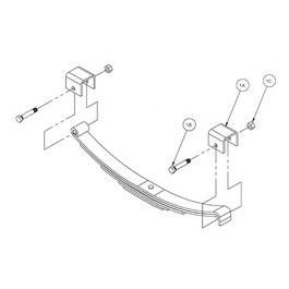 RELIABLE Leaf Spring Hanger Kit in Slipper Style #HK1-S100 RELIABLE Leaf Spring Hanger Kit in Slipper Style #HK1-S100