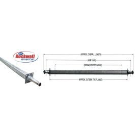 ROCKWELL 85.50-Inch Square Galvanized Trailer Axle (3,500 lb. Capacity) ROCKWELL 85.50-Inch Square Galvanized Trailer Axle (3,500 lb. Capacity)