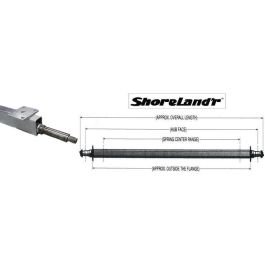 SHORELAND'R 52-Inch Straight Galvanized Trailer Axle #6888700 SHORELAND'R 52-Inch Straight Galvanized Trailer Axle #6888700