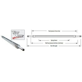 TIEDOWN 61.75-Inch Square Galvanized Trailer Axle, 11 Gauge (2,000 lb.) #G-50029 TIEDOWN 61.75-Inch Square Galvanized Trailer Axle, 11 Gauge (2,000 lb.) #G-50029