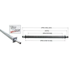 TIEDOWN 81.25-Inch Galvanized Trailer Axle (3,500 lbs.) #G-49558 TIEDOWN 81.25-Inch Galvanized Trailer Axle (3,500 lbs.) #G-49558
