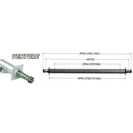 VENTURE 76.50" Round Galvanized Trailer Axle (3,750 lbs) Model #20017 VENTURE 76.50" Round Galvanized Trailer Axle (3,750 lbs) Model #20017