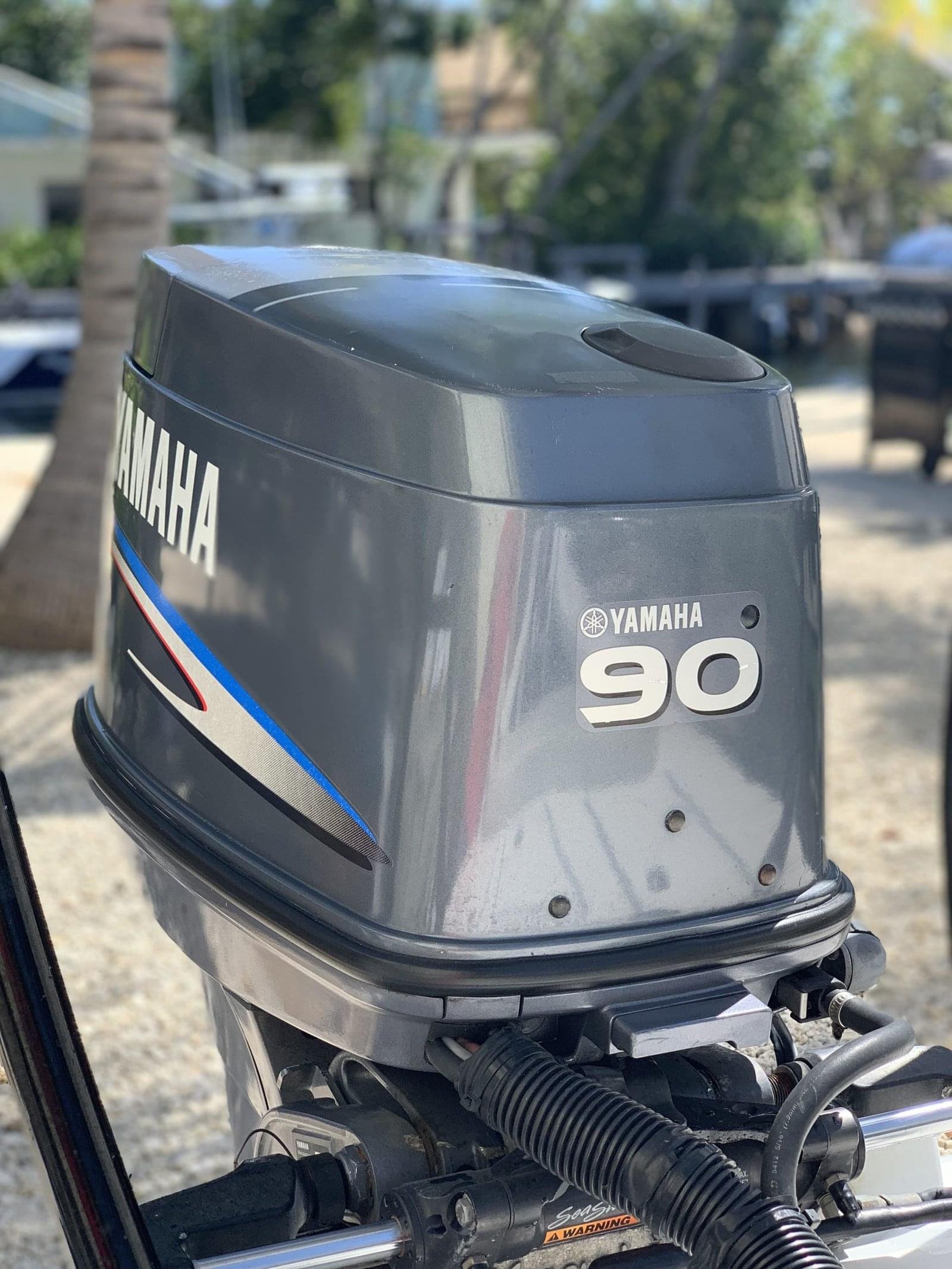 2005 Yamaha 90 HP 3 Cylinder 2 Stroke 20" Carbureted Outboard Motor - Image 1