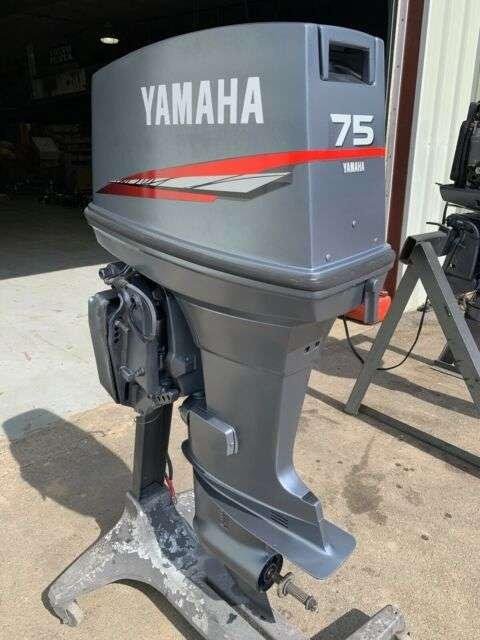 1999 Yamaha 75 HP 3 Cylinder Carbureted 2 Stroke 20" (Long Shaft) Outboard Motor - Image 1